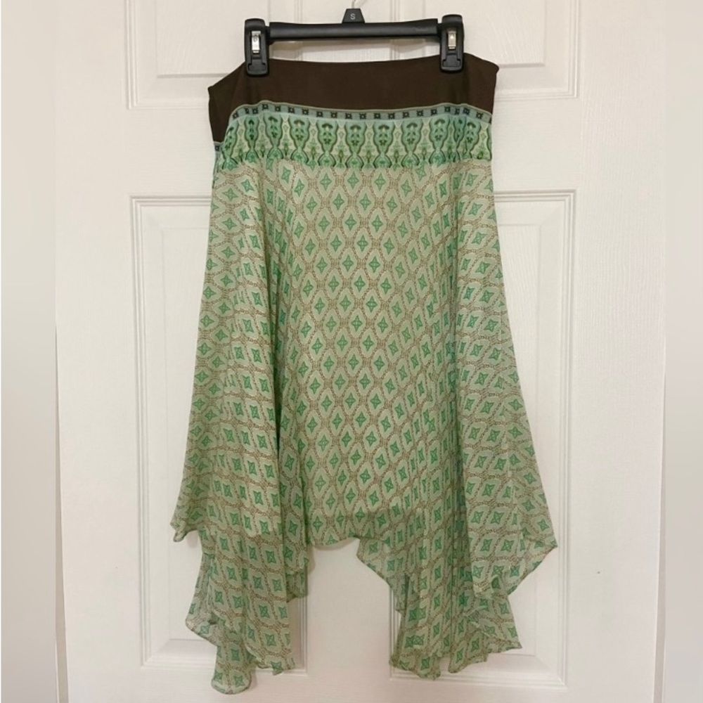 Banana Republic asymmetrical boho skirt side zipper - Picture 4 of 5